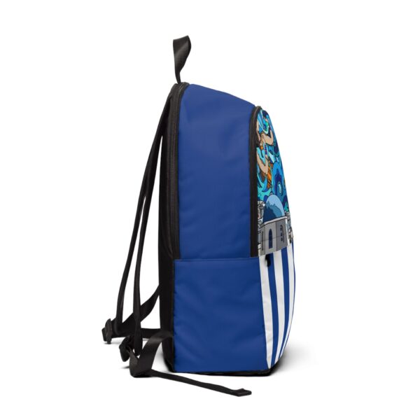 Hellenic Blues Unisex Fabric Backpack - Image 2