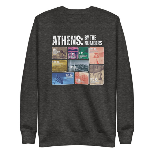 Athens By The Numbers Unisex Premium Sweatshirt - Image 2