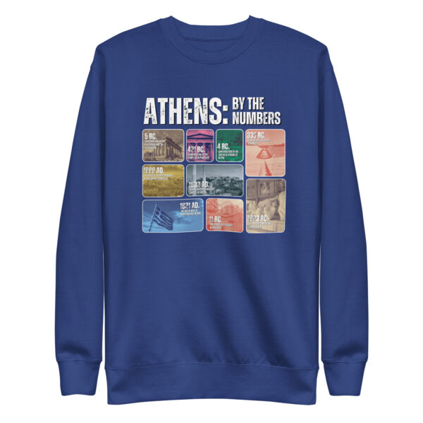 Athens By The Numbers Unisex Premium Sweatshirt - Image 3